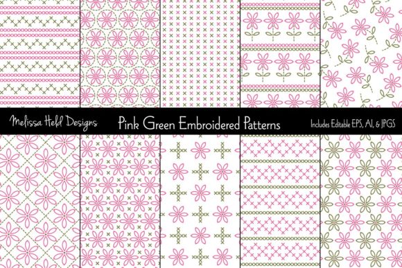Exploring the Aesthetic and Utility of Pink Green Embroidered Patterns