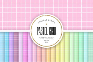 Exploring the World of Pastel Big Grid Seamless Patterns