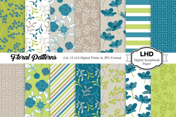 Floral Patterns Digital Papers