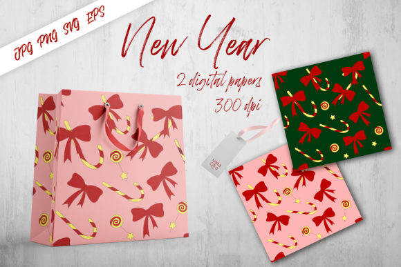 Pack of New Year Seamless Patterns