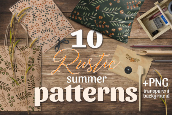 Rustic Summer Patterns: A Versatile Design Resource for Creative Projects