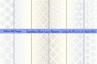 Seamless Silver Lace Patterns