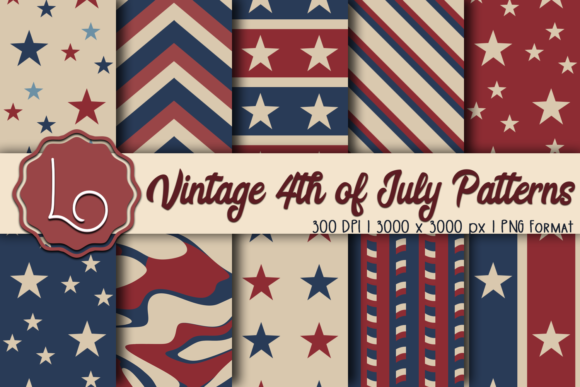 Vintage 4th of July Patterns: A Creative Resource for Design Enthusiasts
